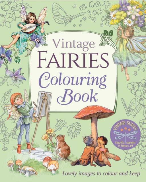 Vintage Fairies Colouring Book Hot on Sale