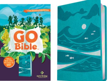 NLT Go Bible for Kids (Leatherlike, Teal Ocean): A Life-Changing Bible for Kids Sale