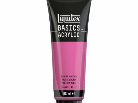 Akryyliväri 118ml 500 Medium Magenta Liquitex Basics Acrylic Hot on Sale